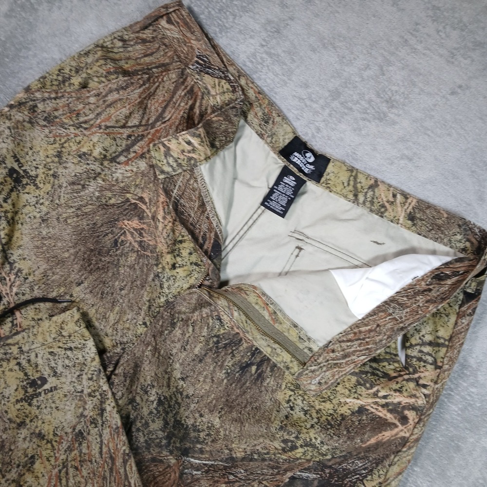 Mossy Oak Pants Mens 40-42 XL Brush Camo Cargo 2012 Cotton Blend Hunting